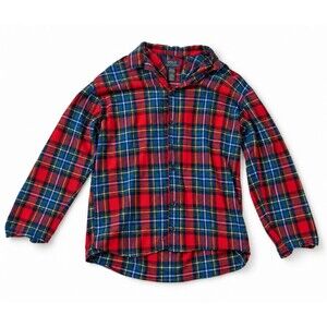 Polo Ralph Lauren Red & Black Plaid Flannel Shirt Size L